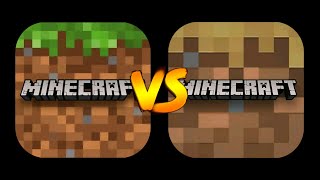 Minecraft PE VS Minecraft Trial (Gameplay Comparison)