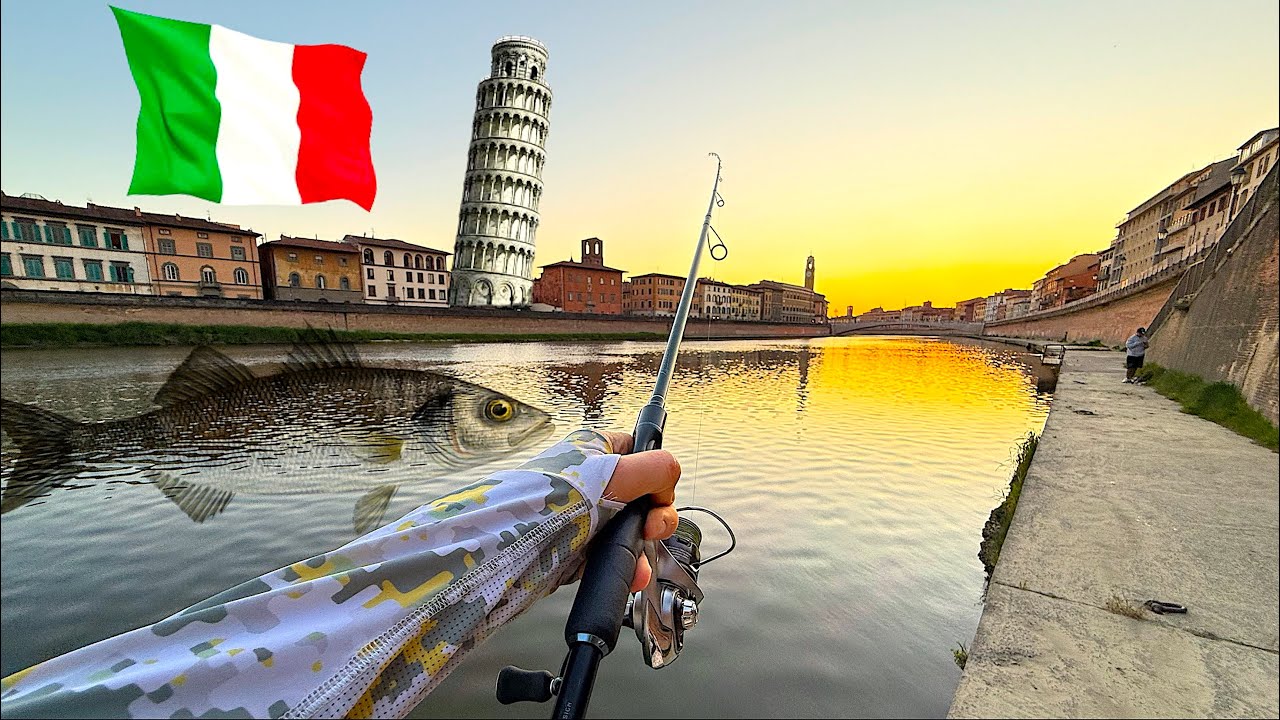 Pesca alla SPIGOLA in PIENO CENTRO CITTÀ?! Street Fishing a Pisa e TANTE CATTURE – Spinning in Fiume