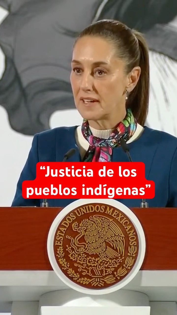 Sheinbaum firma decretos para proteger derechos de pueblos indígenas #shorts