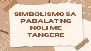 MGA SIMBOLO SA PABALAT NG NOLI ME TANGERE