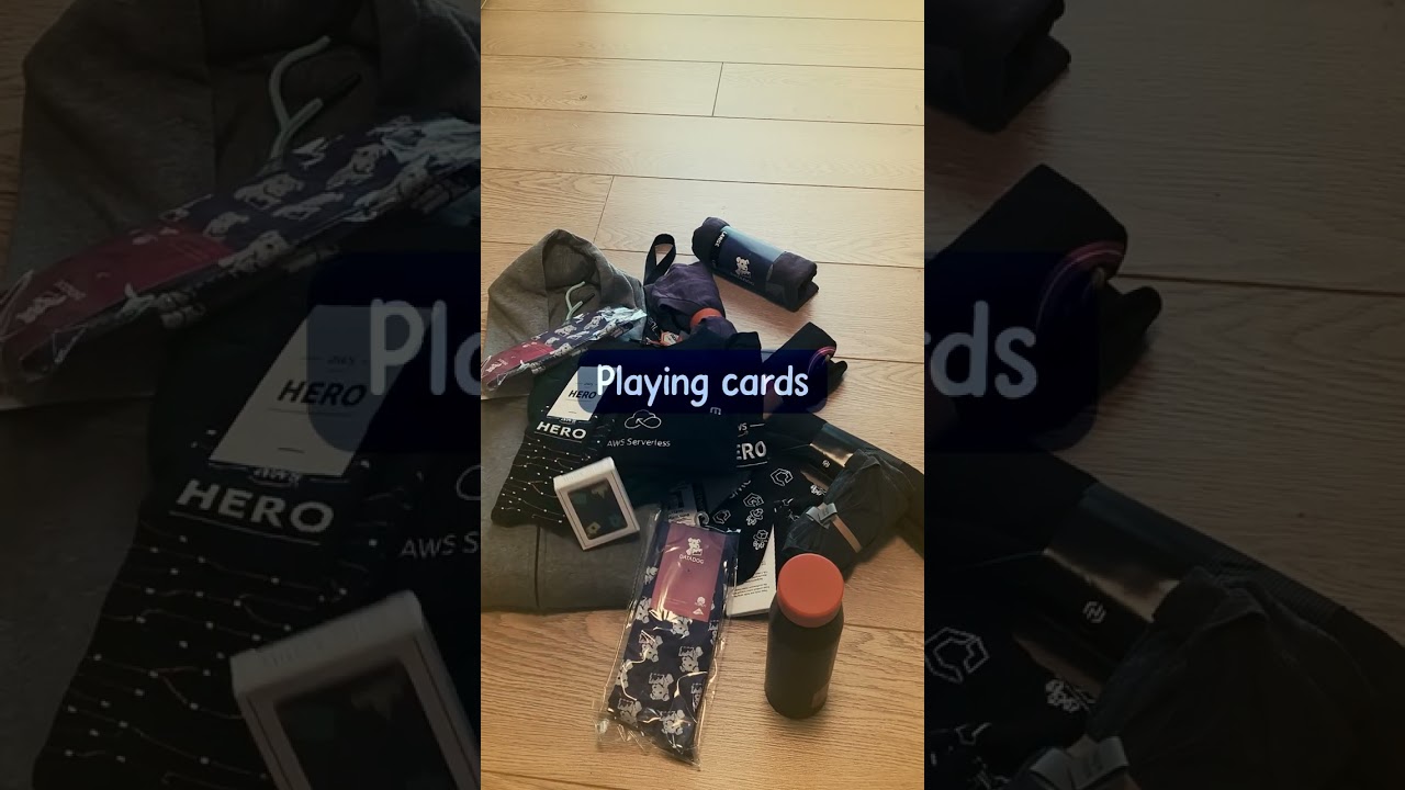 Collecting all sort of SWAG at re:Invent 2023 #shorts #reinvent #reinvent2023 #aws