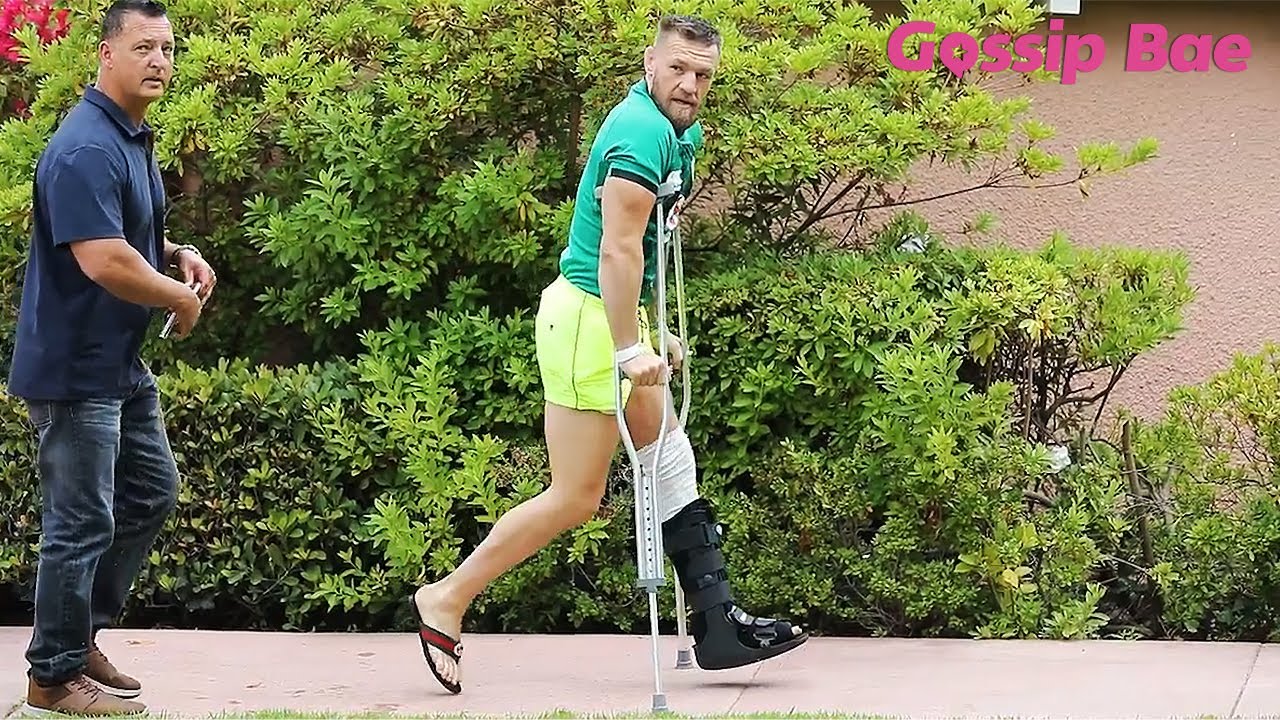 Conor McGregor on Crutches Splurges on Louis Vuitton During His