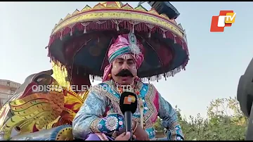 Maharaj Kansa comes out for Mathura city inspection during ongoing Bargarh Dhanu Yatra