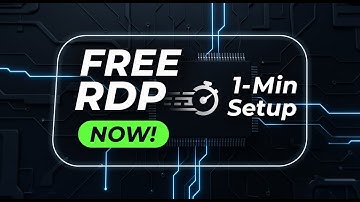Free RDP Setup in Just 1 Minute | 100% Working