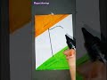 India Flag drawing 🇮🇳 Independence day #shorts #elegantdrawings #independenceday