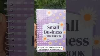 small business order book #smallbusinessowner #orderbook #businessplanner #billbook #smallbusiness