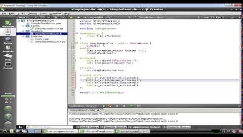 Simple Pendulum Simulation in QT C++ | Physics | Mechanical Simulation