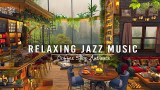 Smooth Jazz Instrumental Music in July Cozy Coffee Shop Ambience ☕ Jazz Relaxing Music to Study,Work image