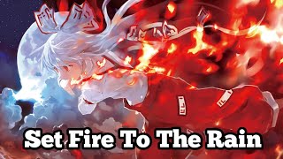 『Nightcore』Set Fire to the Rain (Rock Cover)