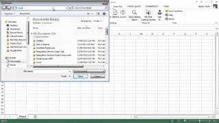 Load CSV File to Excel workbook with power query