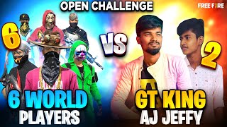 😈This Is Real Challenge😈|| AJ Jeffy Challenging Me| 2 Pc Players Vs 6 Mobile legends|Free Fire Match screenshot 5