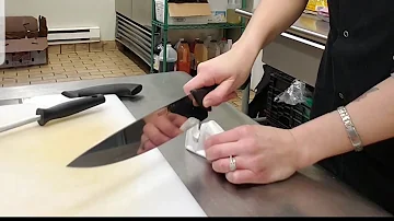 How to sharpen knife and how to properly use knives.