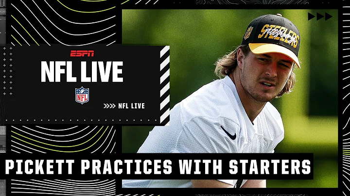 Kenny Pickett was taking reps with the starters in...