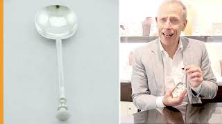 STERLING SILVER SEAL-TOP SPOON - ANTIQUE ELIZABETH I (1585) - YouTube