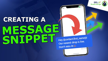 Create Message Snippets in GoHighLevel - STOP Typing the Same Replies!