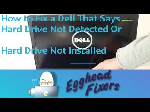 How to Fix a Dell That Says - Hard Drive Not Detected Or Hard Drive Not  Installed - escueladeparteras