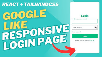 Google Like Login Page | React + Tailwind CSS Tutorial with Floating Placeholder for Beginners