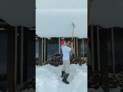 A perfect snow removal operation #satisfyling #snow #ice #asmr #fyp #oddlysatisfying