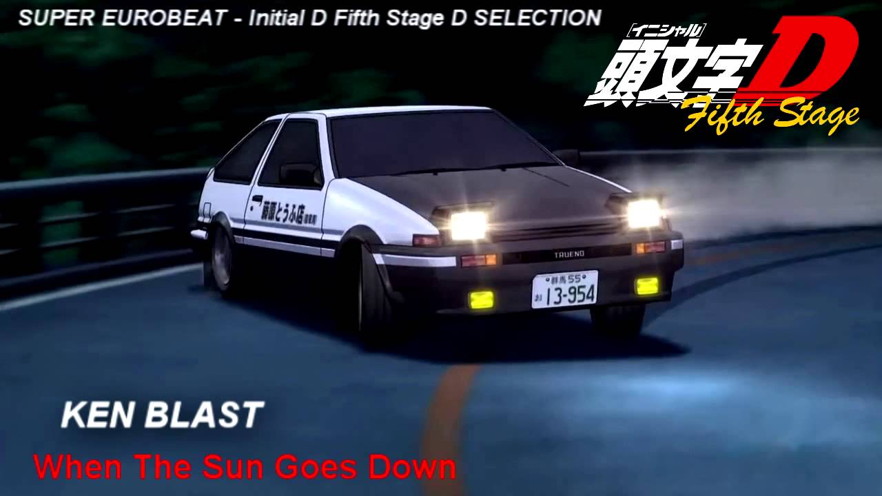 Initial D 5th Stage Soundtrack When The Sun Goes Down - YouTube