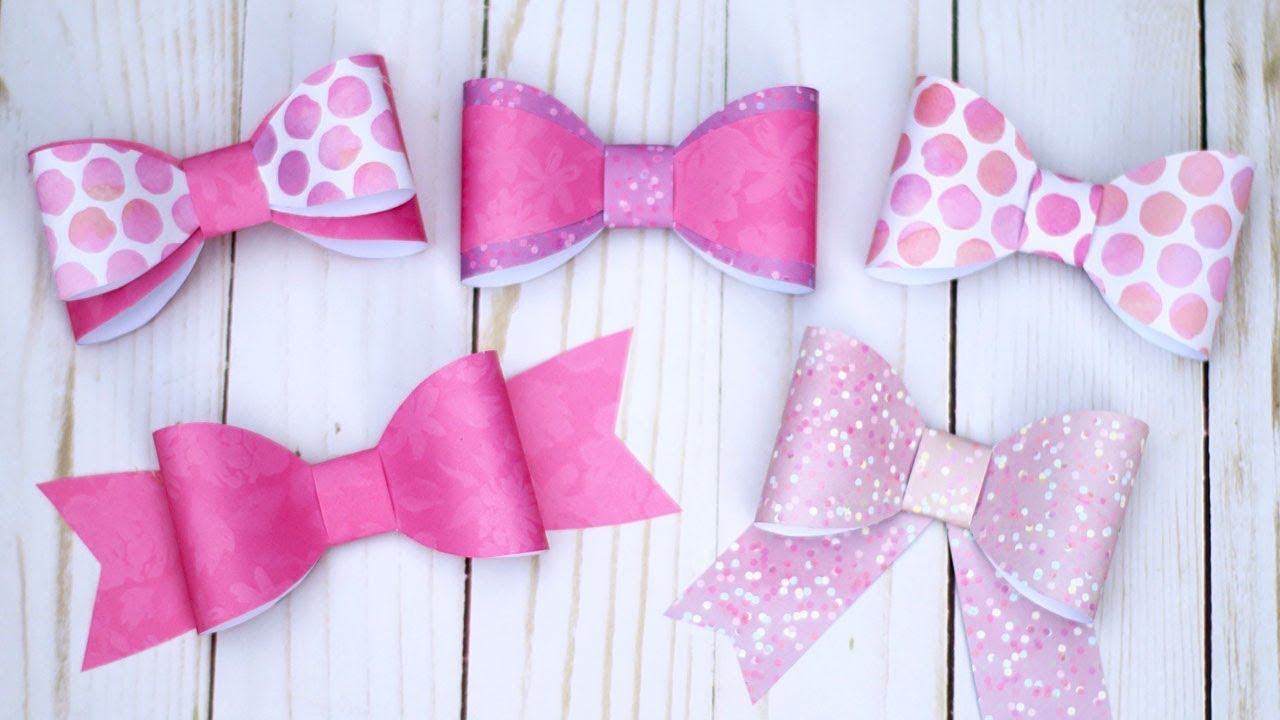 Simple paper bow. Foam bow. Ribbon bow. Gift wrapping! 