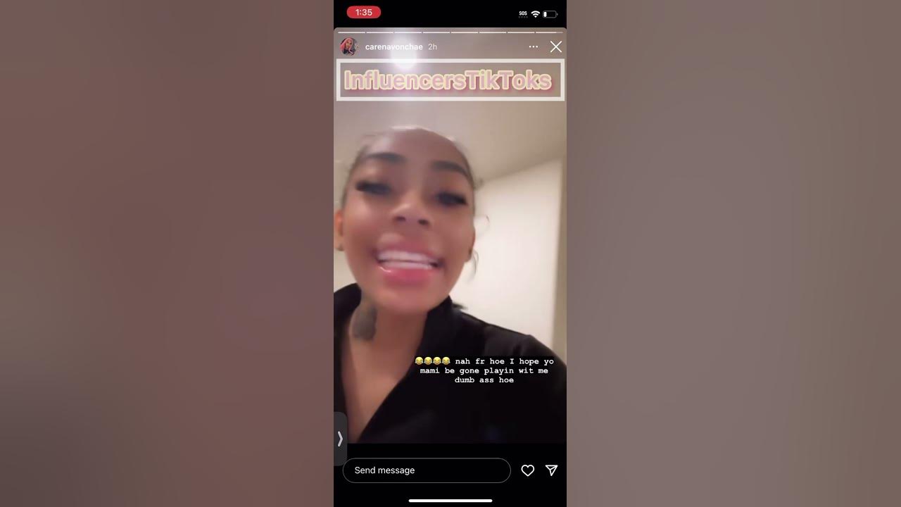 Carena vonchae responds after breakup w baddazzflo carenavonchae