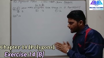 RS Agrawal Maths/ Class 8th/ Ch 14 Polygons/ Exercise 14 B/ From Q1-Q10 /By-Virendra sir
