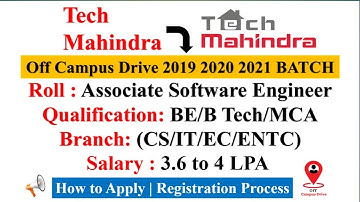 Tech Mahindra Off Campus Drive Hiring 2021 Batch | Eligible BE/B.Tec CS/IT/ENTC/EE Branch Apply Now