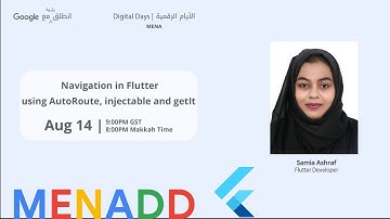 Navigation in Flutter using AutoRoute, injectable and getIt (Samia Ashraf)