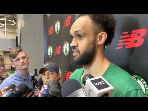 Derrick White Reacts to Bruins LOSS at His First Game
