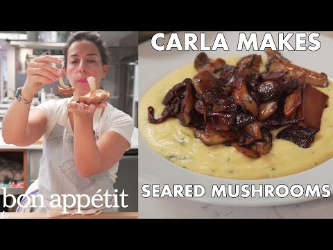 Bon Appetit Test Kitchen how to sear mushrooms to crispy golden perfection | from the test Bon Appetit Test Kitchen how to sear mushrooms to crispy golden perfection | from the test