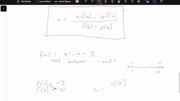 Numerical Methods | Solutions to non-linear equations 2 | False Position Method