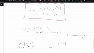 Numerical Methods | Solutions to non-linear equations 2 | False Position Method