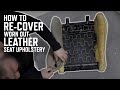 How to recover leather seats  upholstery asmr 1992 bmw e30 3 series convertible  leatherseatscom