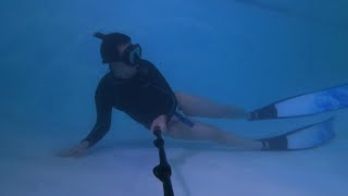 Chinese Crossdresser Snorkeling In An Bikini In An Hotel Pool