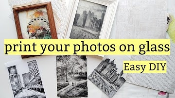 DIY transfer a photo onto glass  | Easy to do! image transfer