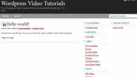 WordPress Video Tutorial 04 - How to Install WordPress Theme.