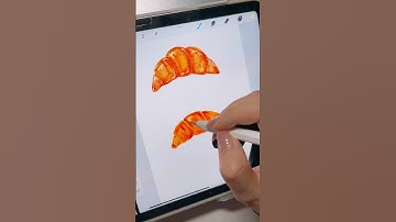 Croissant Drawing in #Procreate Tutorial - Level Beginner