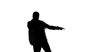 Silhouette of Man Dancing 01 / Free Stock Footage (4K)