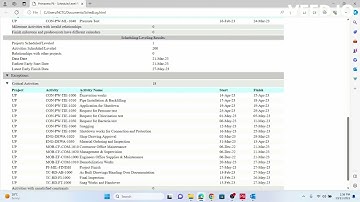 How to View Log in Primavera P6 Programme