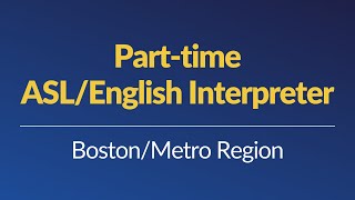 MCDHH Job Post Now Live: Part-time ASL/English Interpreter Position