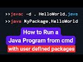 How to Run a Java Program which contains user defined Package from Command Promt