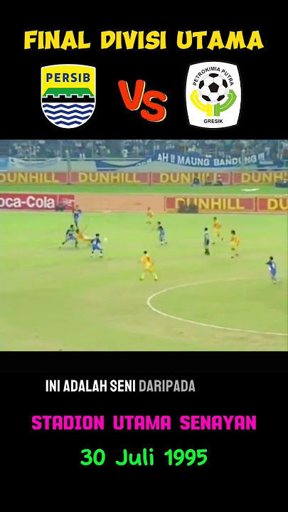Ratusan Ribu Bobotoh Memenuhi Stadion Utama GBK |Final Divisi Utama | Persib vs Petrokimia 30-7-1995