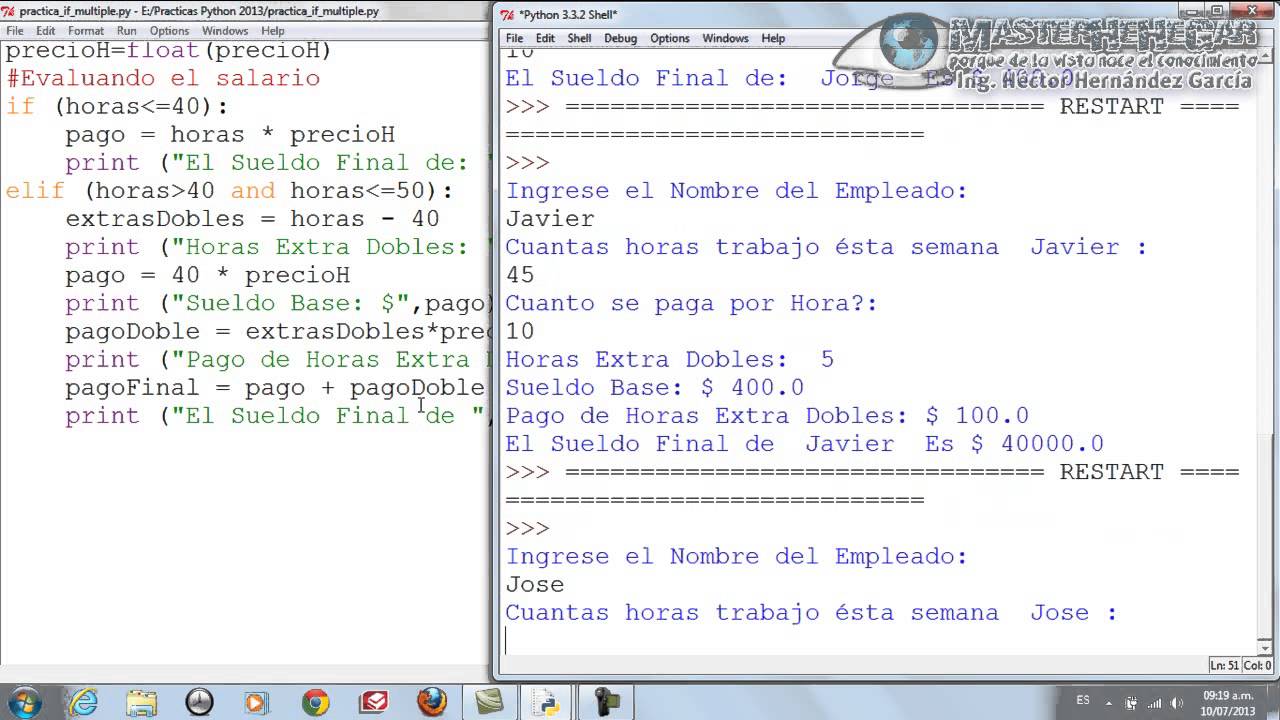 14 - Ejercicio Práctico con Estructura Condicional Múltiple if (Python ...