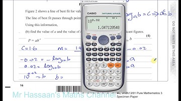 EDEXCEL  IAL WMA13 P3 new Specimen Paper  Q8 Exponentials & Logarithms   Modelling