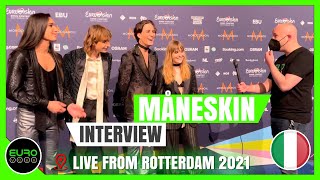 ITALY EUROVISION 2021: Måneskin  Zitti E Buoni (INTERVIEW) // Eurovision winner