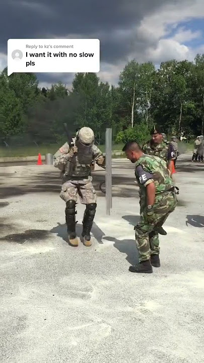 Riot training in the army