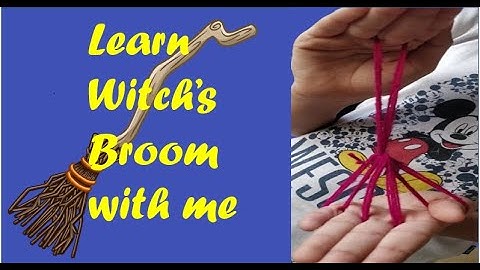 String Tricks Witches Broom (or parachute),Step by Step, with string in hindi  ||2020|| Lockdown fun
