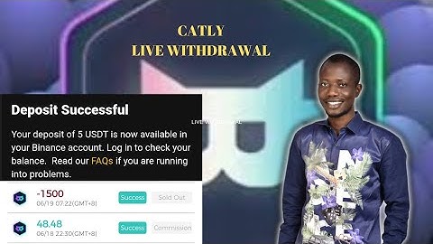 How To Withdraw From Catly | Live Withdrawal