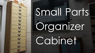 I made this small parts organizer out of mdf and it has thirteen drawers and attaches to the wall. Support me to help me make more 