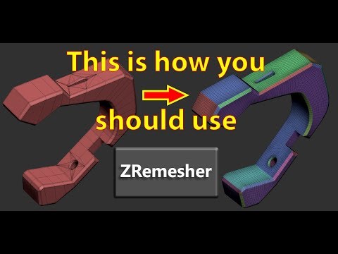 How to properly Zremesher a Hard Surface object in zbrush / maya